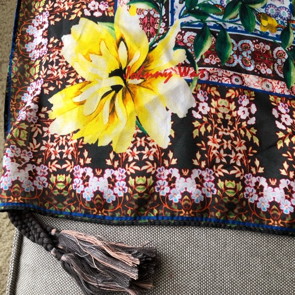 Johnny Was Silk Bernie Scarf 44”x44”